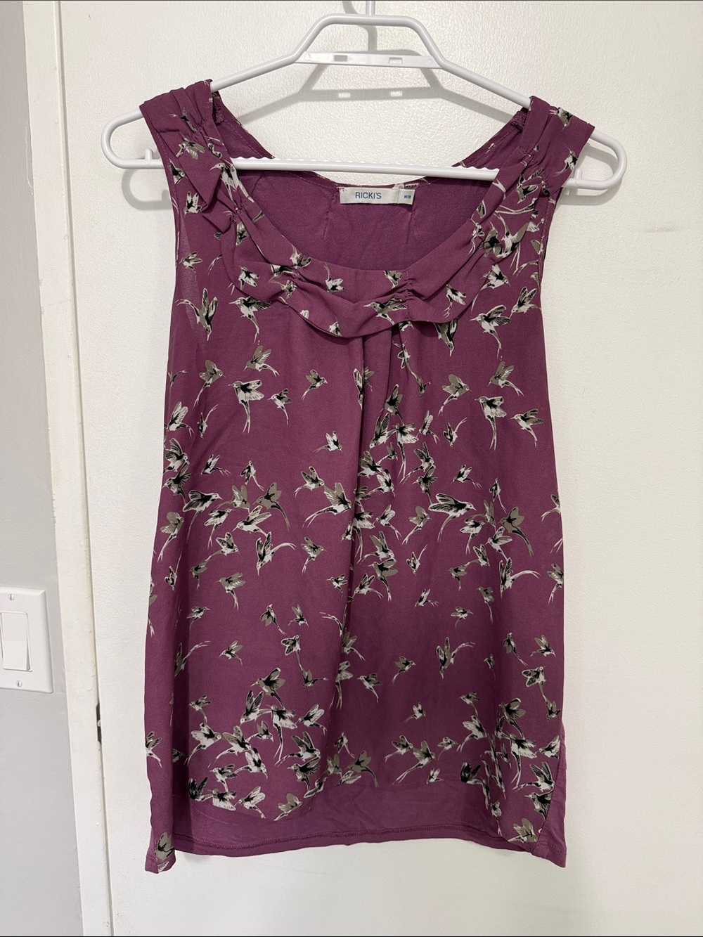Ricki's Plum Floral Sleeveless Camisole